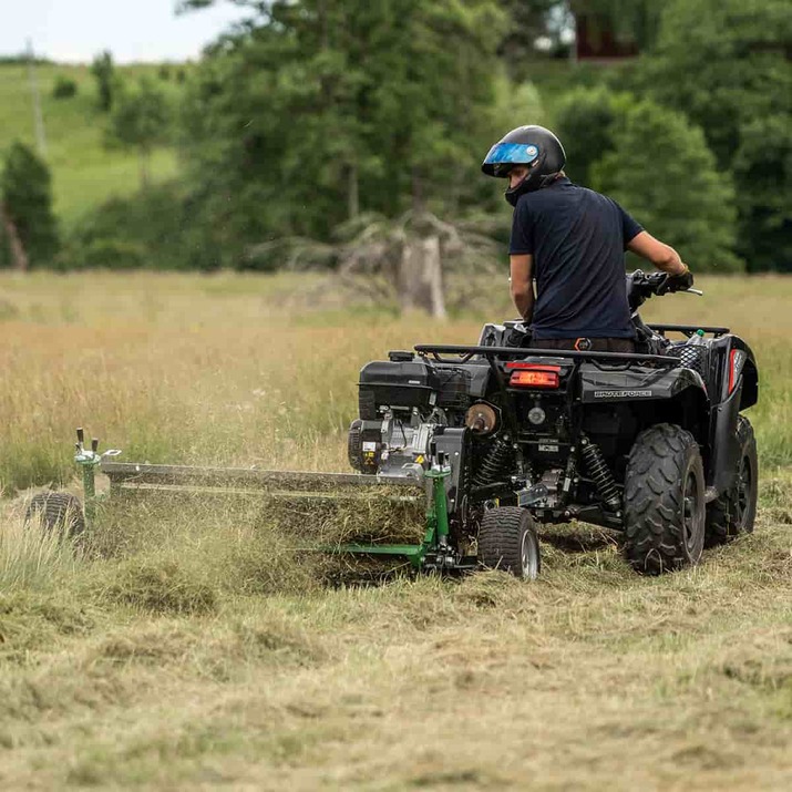 Kosiarka ATV 120 z klapą Briggs and stratton 13,5 KM 