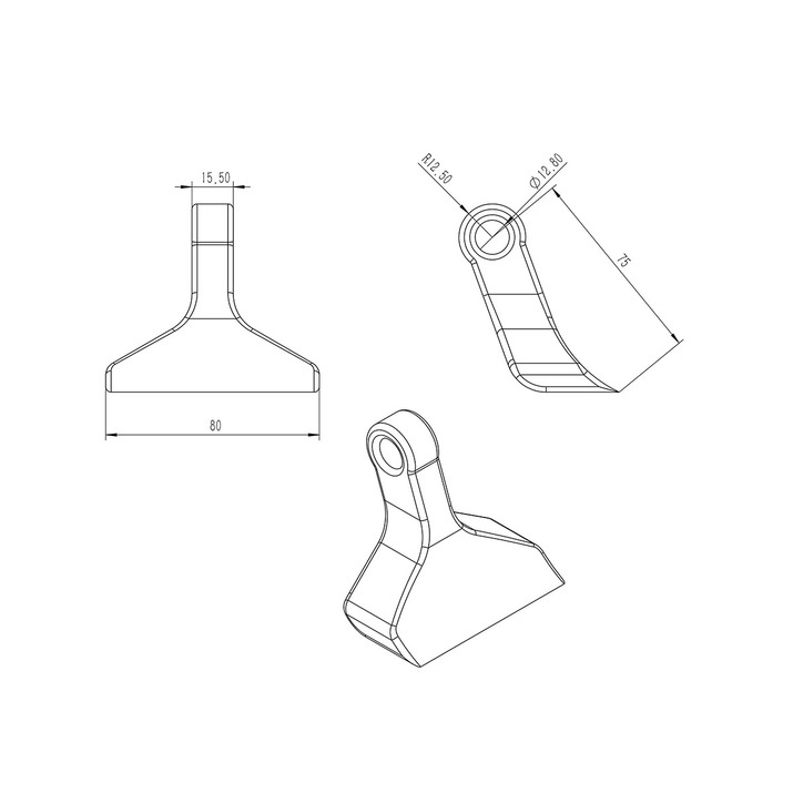 Bijak młotkowy Heavy do kosiarki ATV 77 mm/345 g