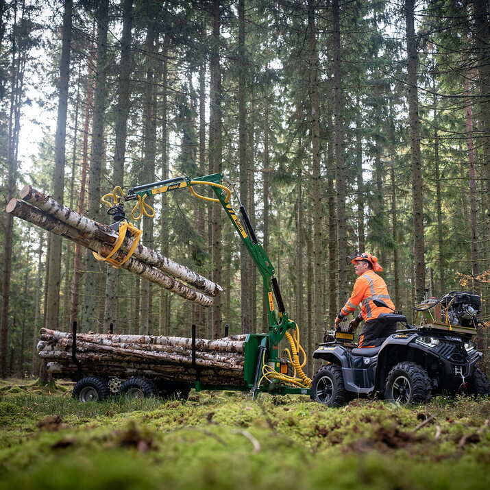 Przyczepa leśna ATV FT36-2T