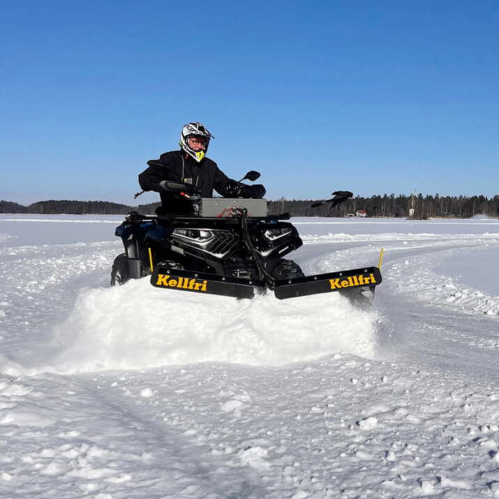 Pług śnieżny V 150 cm do ATV z agregatem hydraulicznym i siłownikiem