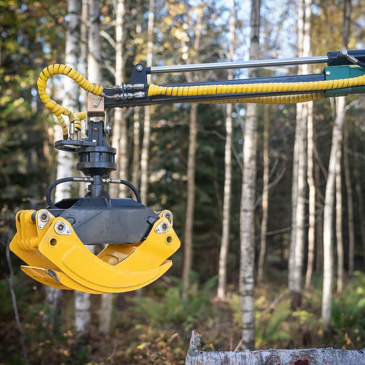 Przyczepa leśna ATV 3 tony z żurawiem 4,2 m