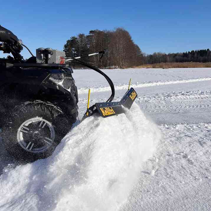 Pług śnieżny V 150 cm do ATV z agregatem hydraulicznym i siłownikiem