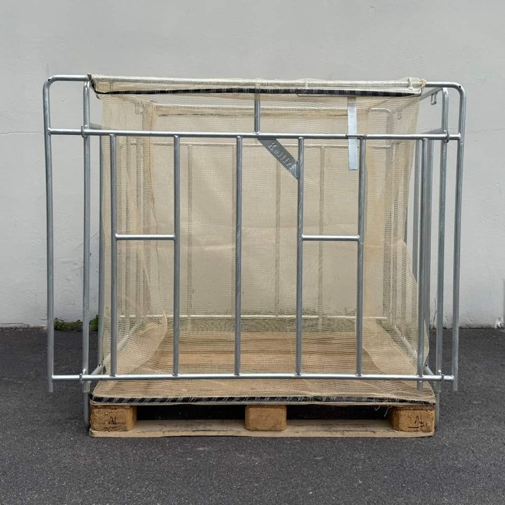 Stojak do worków na drewno opałowe, do palet Euro i Hydro 