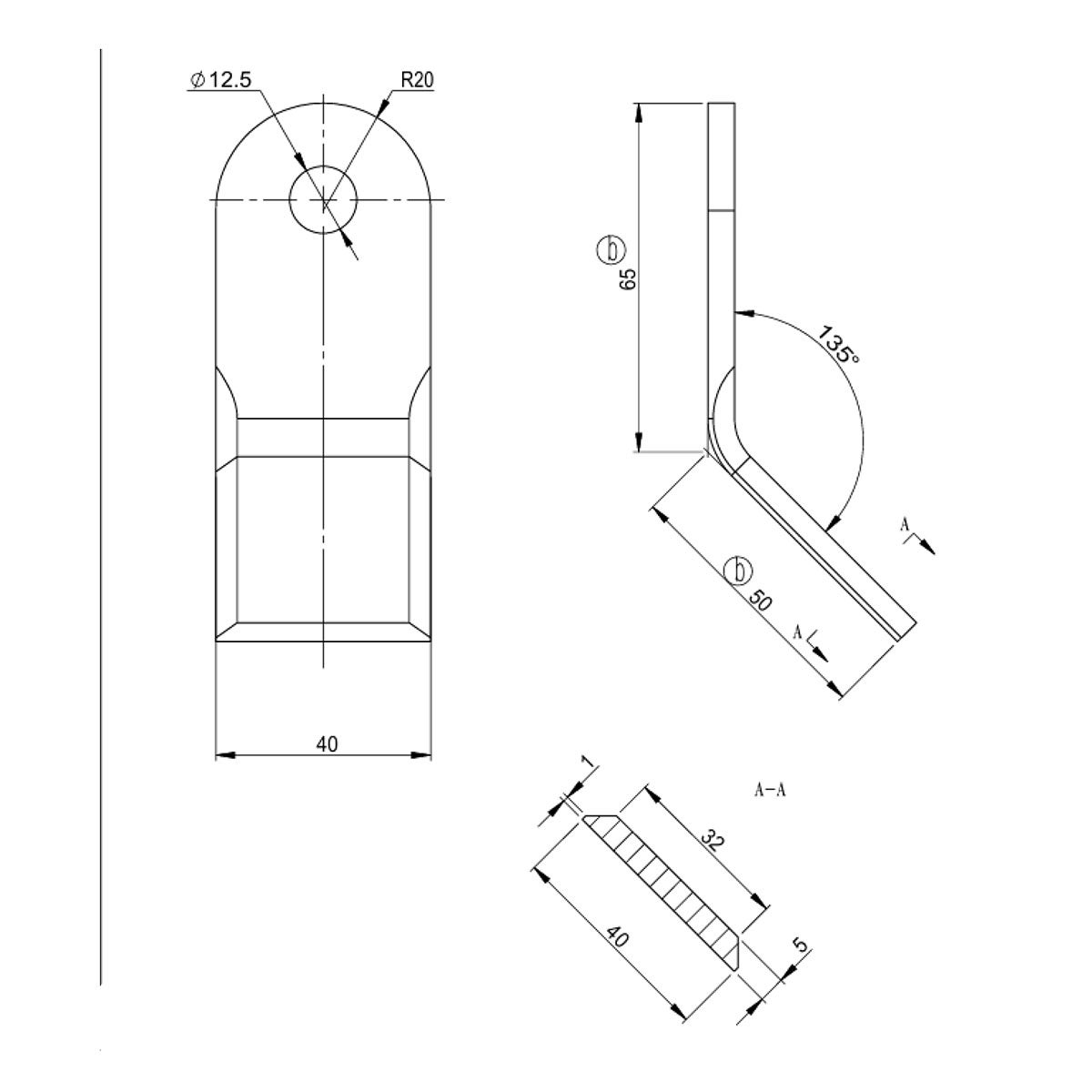 Bijak Y 12,5 x 57,1 x 65,7 mm
