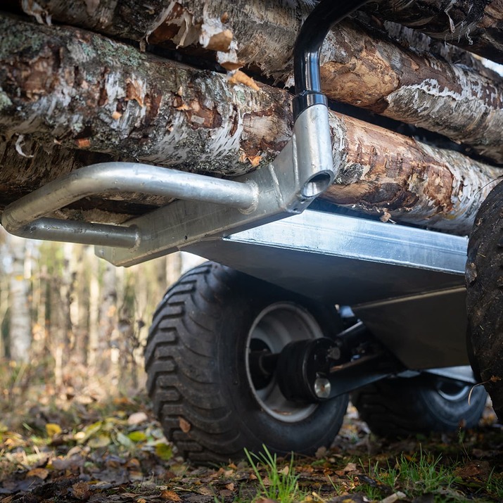 Przyczepa leśna ATV 3 tony z żurawiem 4,2 m