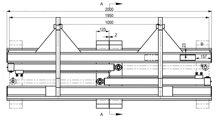 Podnośnik widłowy o udźwigu 5,0 ton, hydrauliczny, duże mocowanie BM