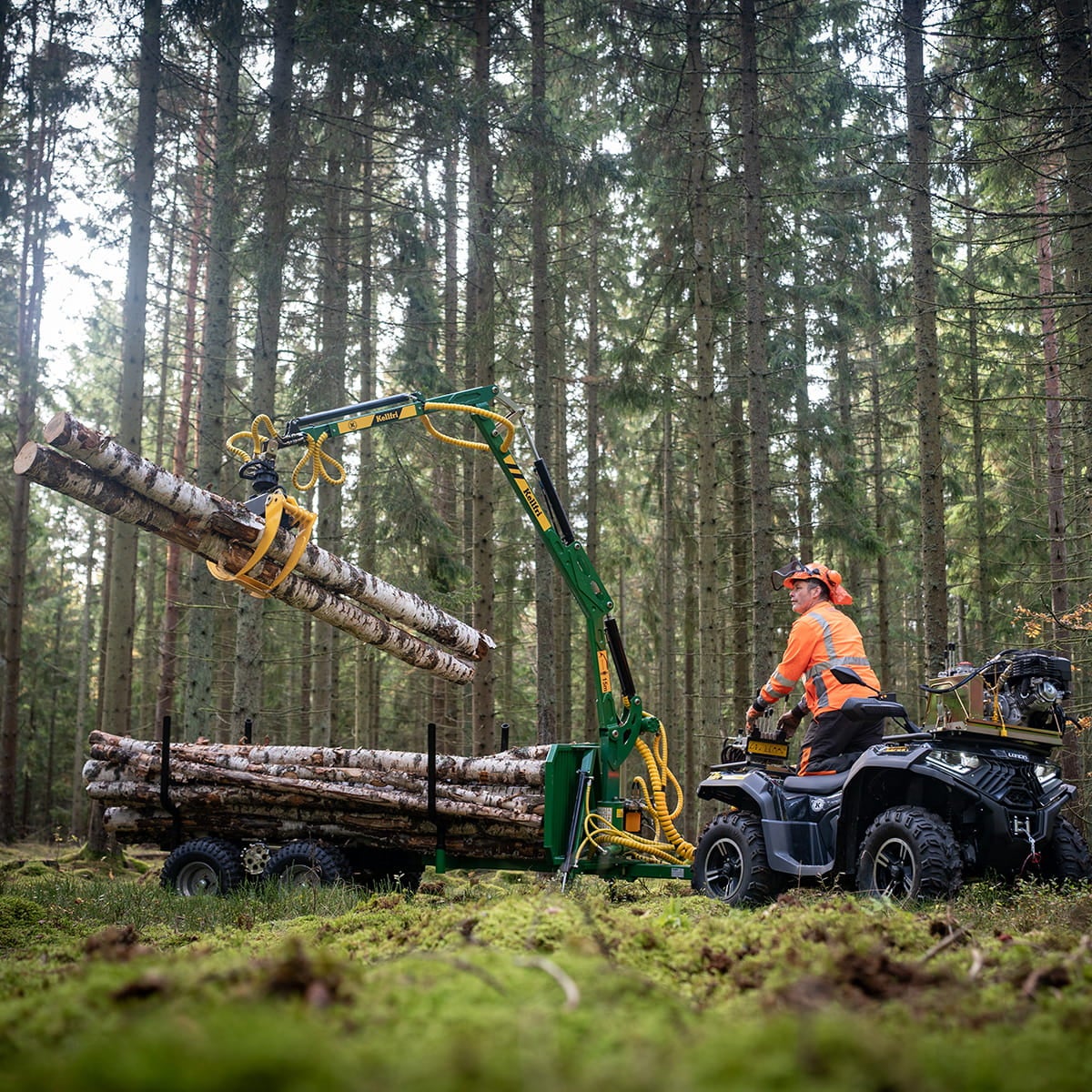 Przyczepa leśna ATV FT42DFR-2T 