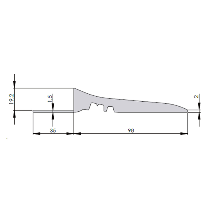 Listwa brzegowa 20 mm, 13,5 x 250 cm