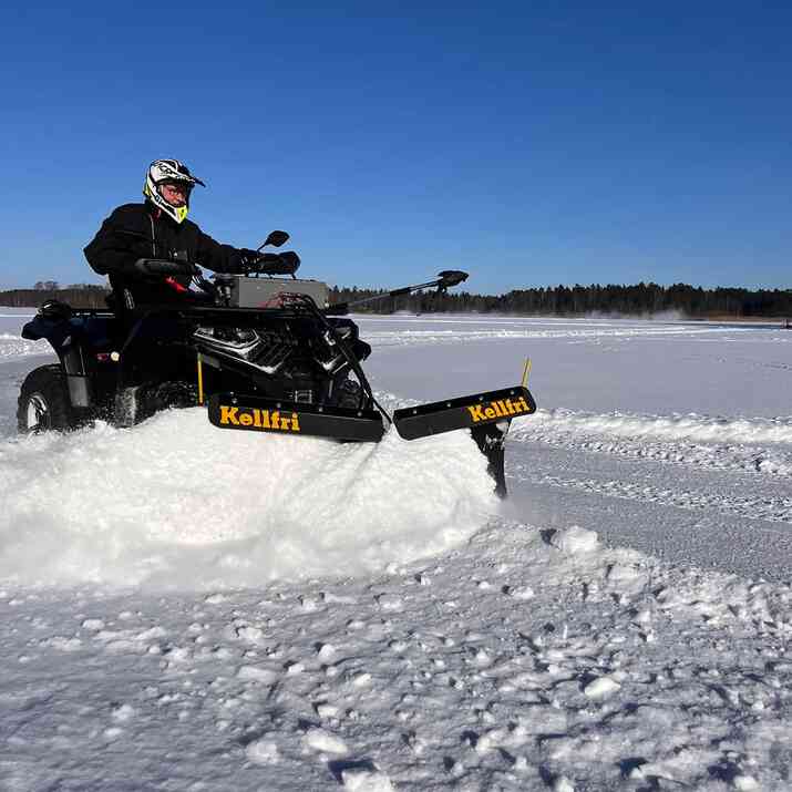 Pług śnieżny V 150 cm do ATV z agregatem hydraulicznym i siłownikiem