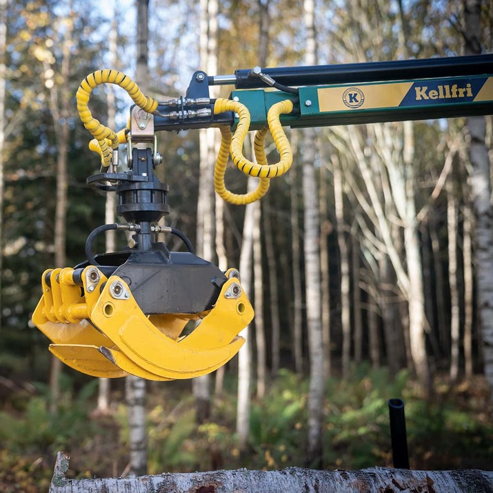 Przyczepa leśna ATV 3 tony z żurawiem 4,2 m