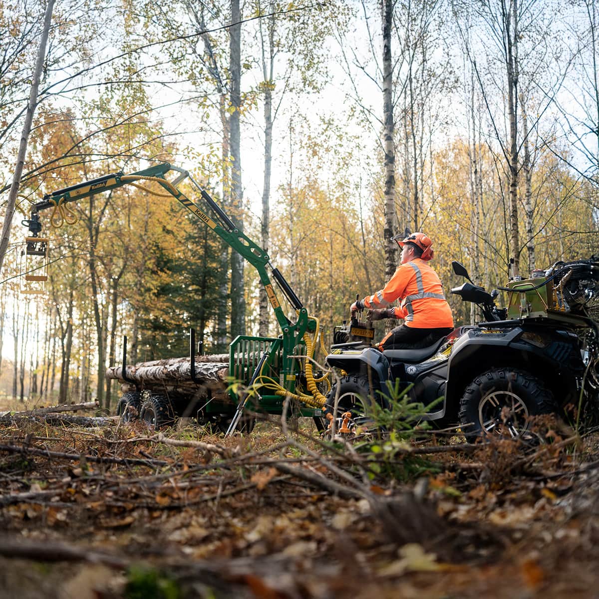 Przyczepa leśna ATV FT42DFR-2T 