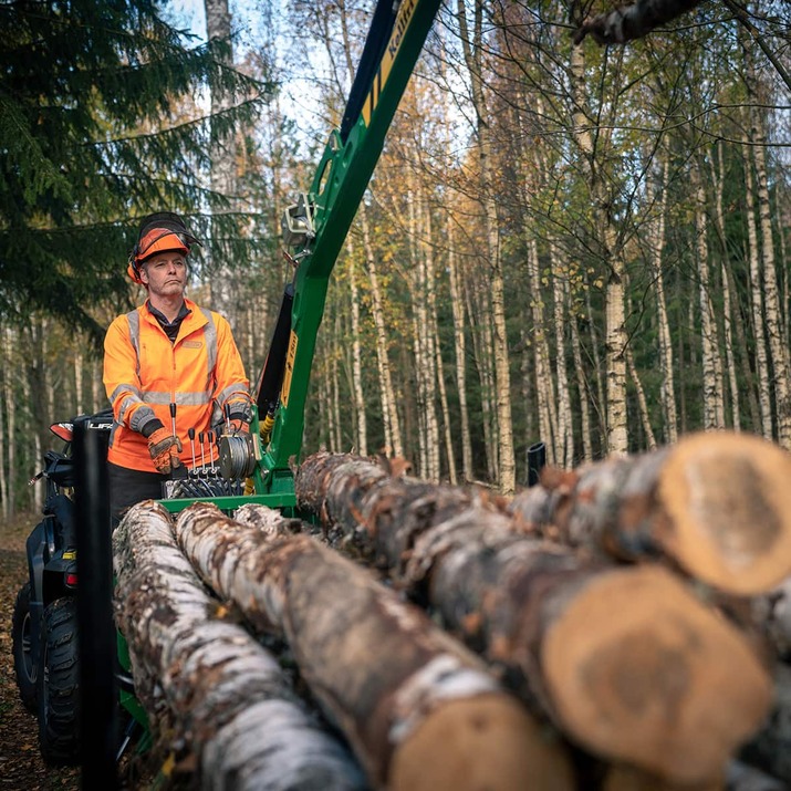Przyczepa leśna ATV FT36-2T