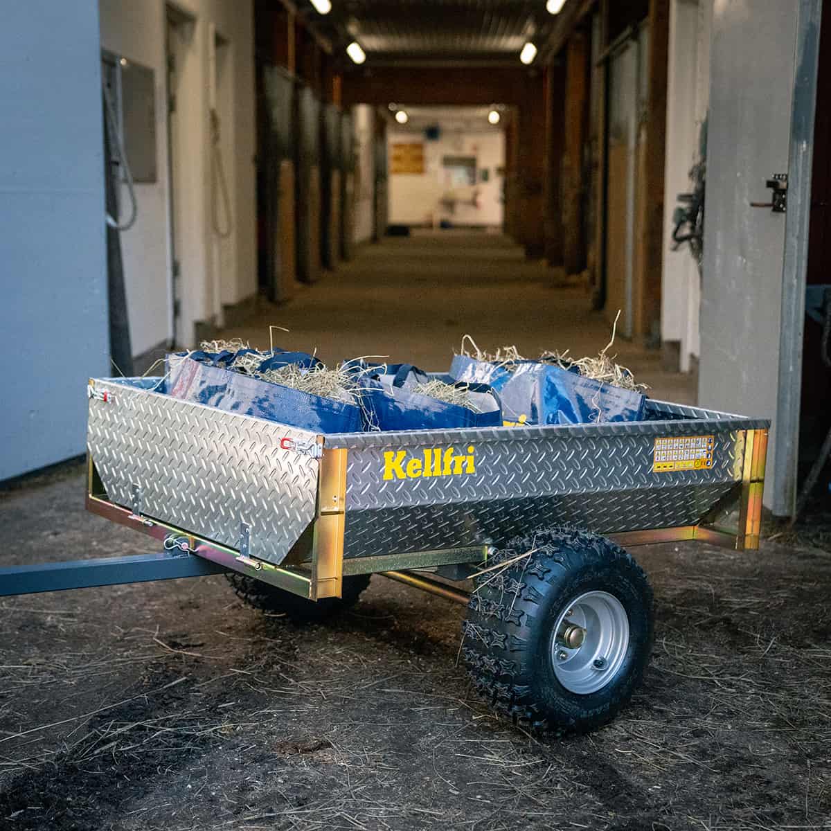 Przyczepa z wywrotem ATV 500 kg - blacha ryflowana ocynkowana