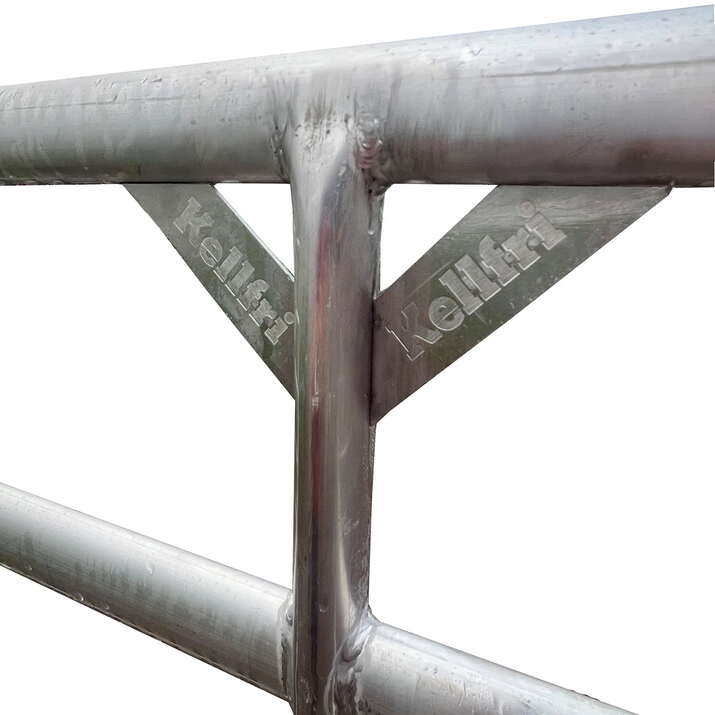 Bramka-pułapka z aluminium z podporami łukowymi