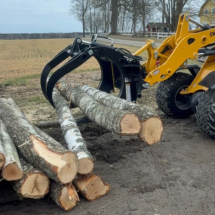 Chwytak do drewna do ładowaczy czołowych, przykręcane mocowanie Trima