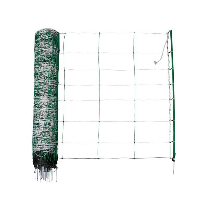 Siatka dla owiec 50 m, 108 cm, w zestawie 14 słupków